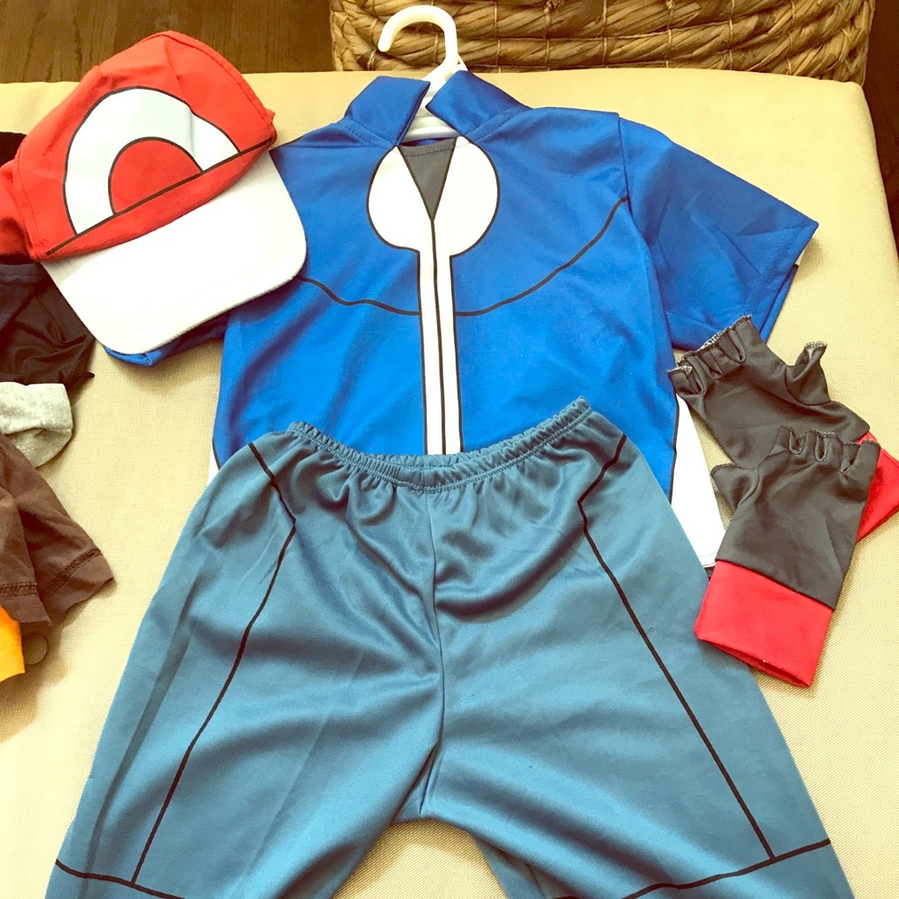 USED Ash Ketchum Pokemon costume kids size Small